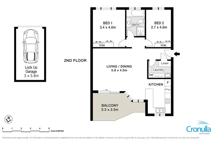Floorplan of Homely apartment listing, 22/10 Toms Lane, Engadine NSW 2233