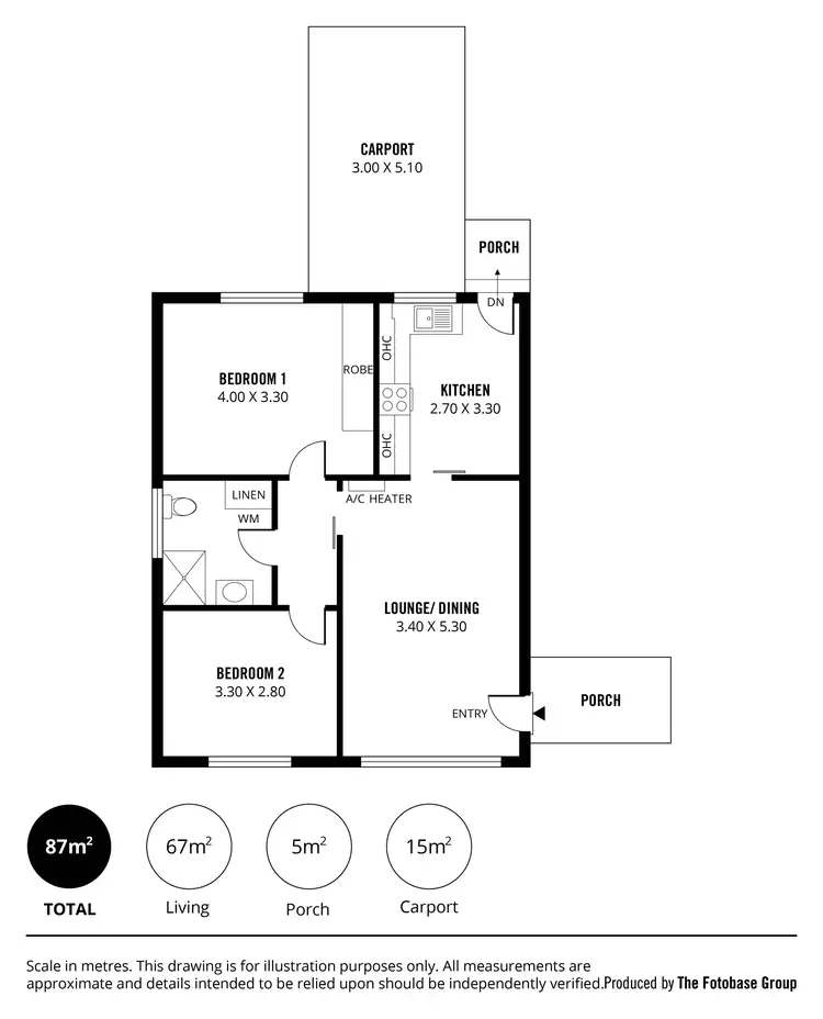 Floorplan of Homely unit listing, 5/104 Sixth Avenue, St Peters SA 5069