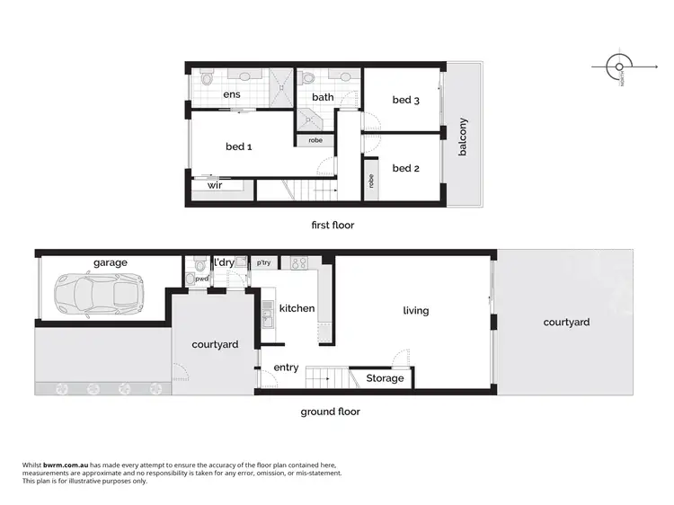 Floorplan of Homely townhouse listing, 35/15 John Cleland Crescent, Florey ACT 2615