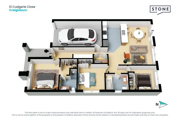Floorplan of Homely house listing, 12 Cudgerie Close, Craigieburn VIC 3064