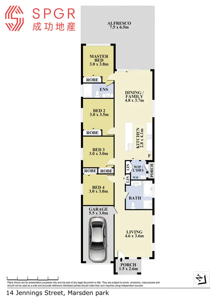 Floorplan of Homely house listing, 14 Jennings Street, Marsden Park NSW 2765