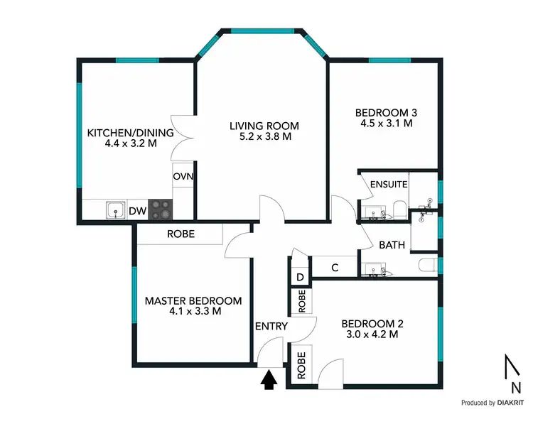 Floorplan of Homely unit listing, 5/41 Fairlight Street, Fairlight NSW 2094