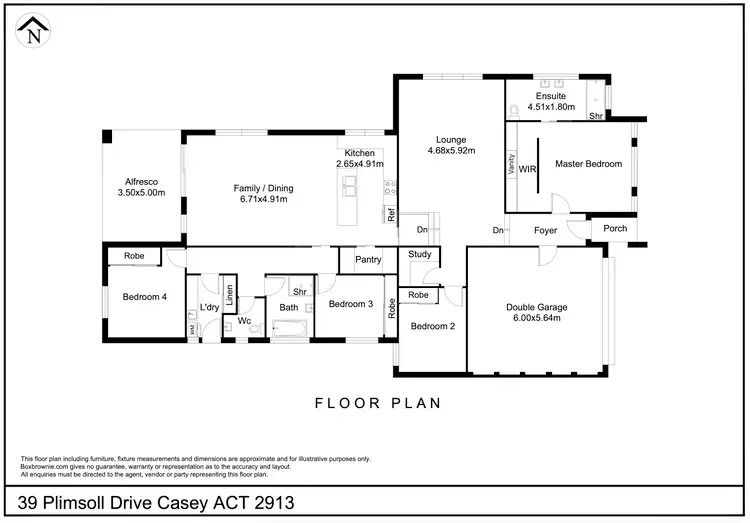 Floorplan of Homely townhouse listing, 5 Bettie Mcnee Street, Watson ACT 2602