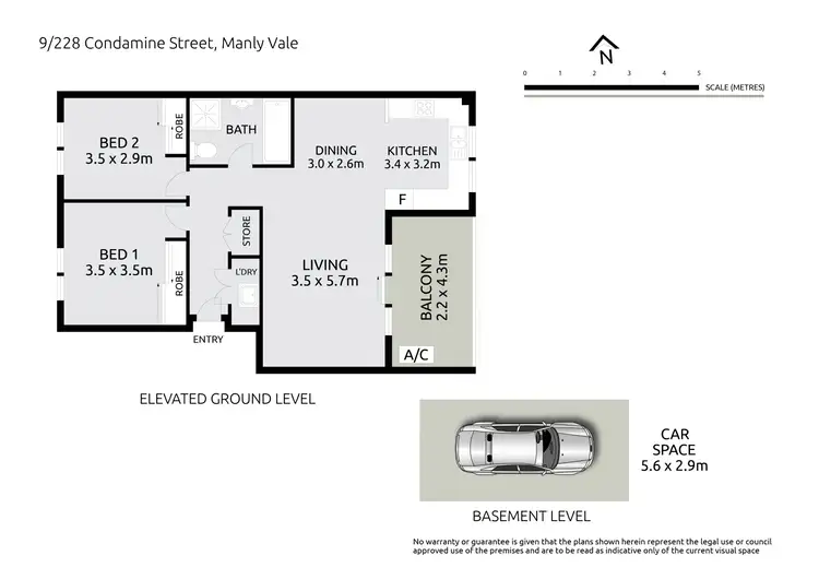 Floorplan of Homely apartment listing, 9/228 Condamine Street, Manly Vale NSW 2093