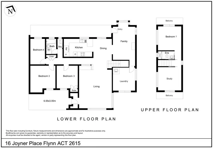 Floorplan of Homely house listing, 16 Joyner Place, Flynn ACT 2615