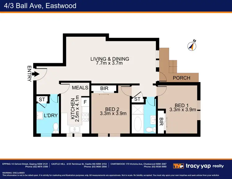Floorplan of Homely unit listing, 4/3 Ball Avenue, Eastwood NSW 2122