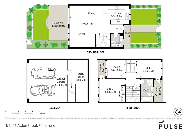 Floorplan of Homely townhouse listing, 4/11-17 Acton Street, Sutherland NSW 2232