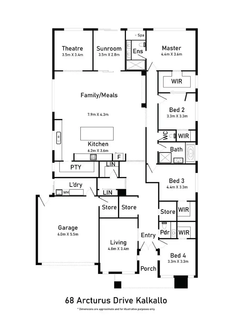 Floorplan of Homely house listing, 68 Arcturus Drive, Kalkallo VIC 3064