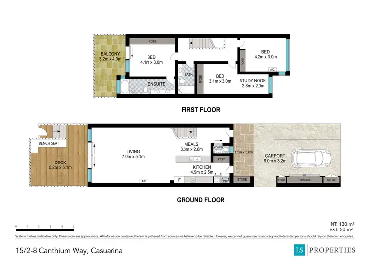 Floorplan of Homely townhouse listing, 15/2-8 Canthium Way, Casuarina NSW 2487