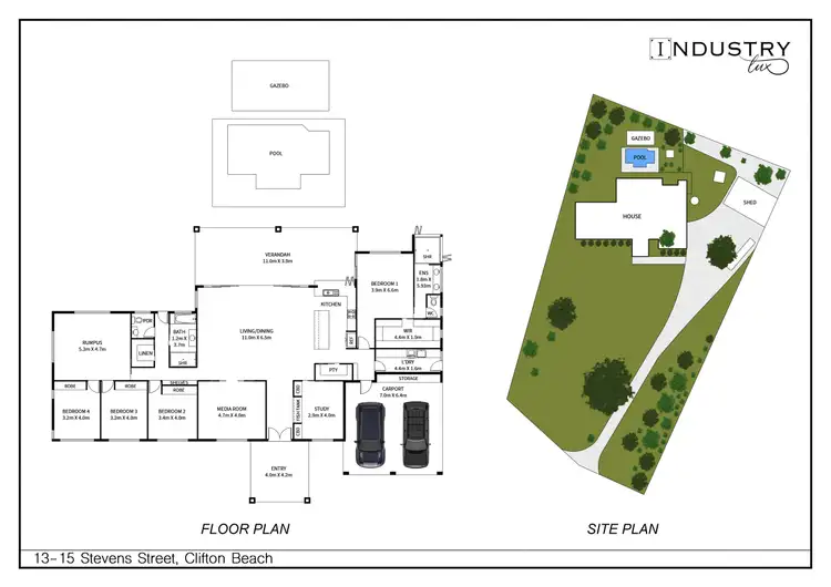 Floorplan of Homely house listing, 13-15 Stevens Street, Clifton Beach QLD 4879