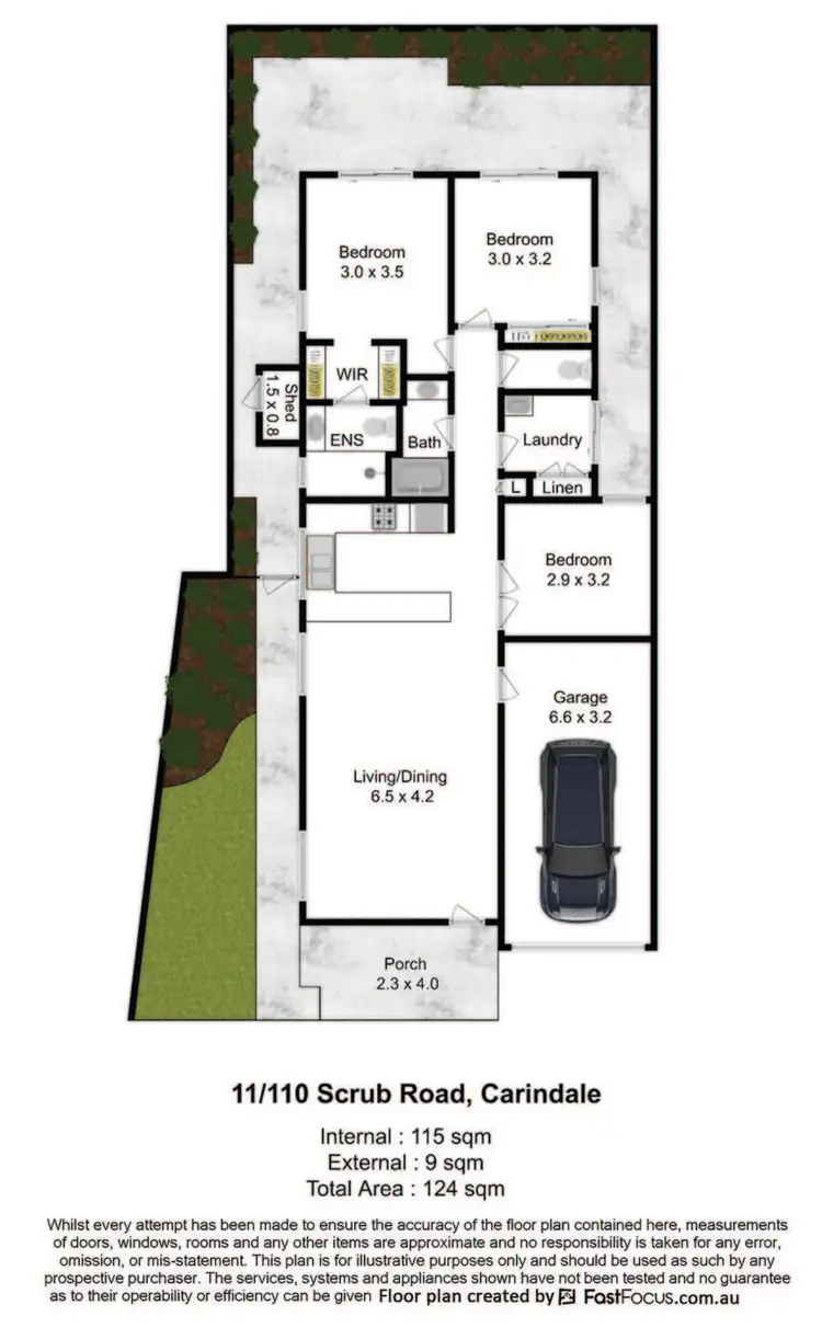 Floorplan of Homely townhouse listing, 11/110 Scrub Road, Carindale QLD 4152