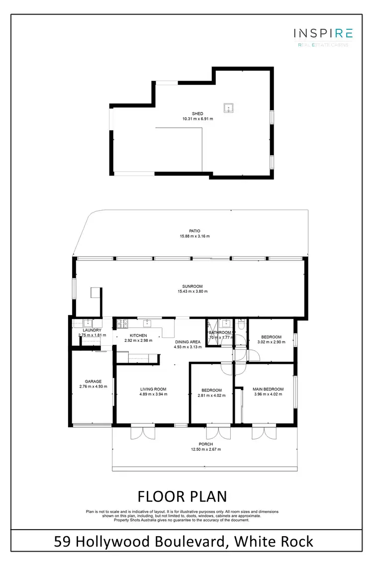 Floorplan of Homely house listing, 59 Hollywood Boulevard, White Rock QLD 4868