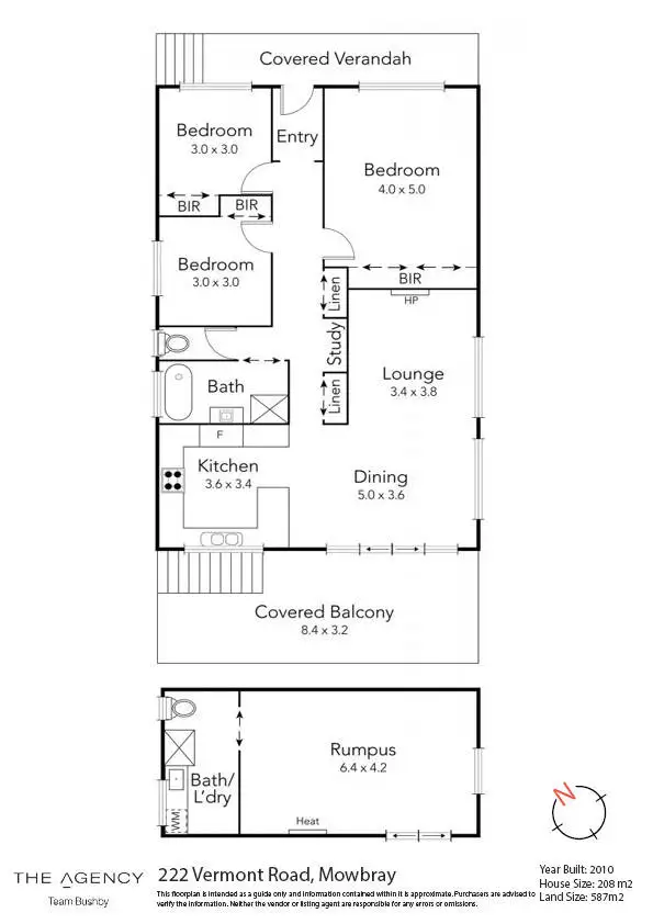 Floorplan of Homely house listing, 222 Vermont Road, Mowbray TAS 7248