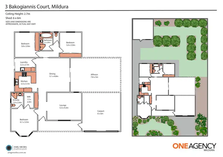 Floorplan of Homely house listing, 3 Bakogiannis Court, Mildura VIC 3500
