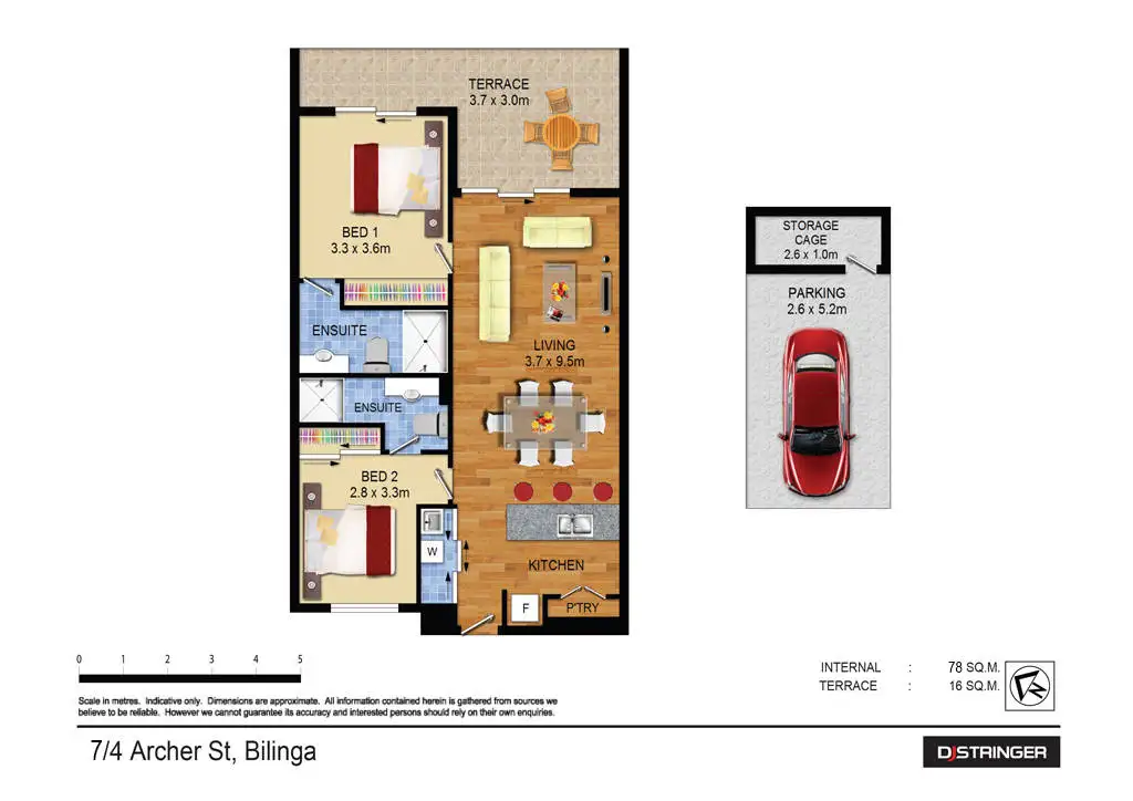 Floorplan of Homely apartment listing, 7/4 Archer Street, Bilinga QLD 4225