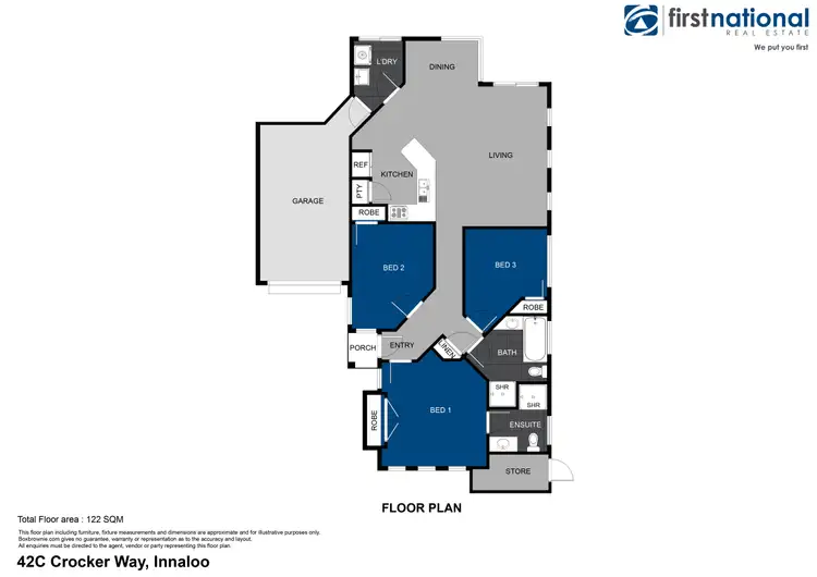 Floorplan of Homely villa listing, 42C Crocker Way, Innaloo WA 6018