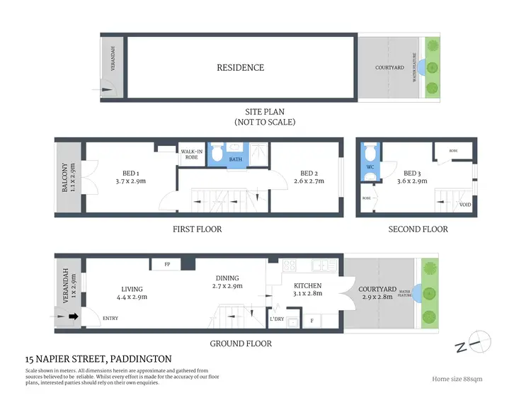 Floorplan of Homely house listing, 15 Napier Street, Paddington NSW 2021