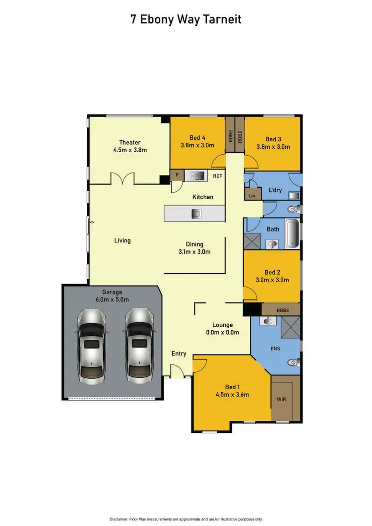 Floorplan of Homely house listing, 7 Ebony Way, Tarneit VIC 3029