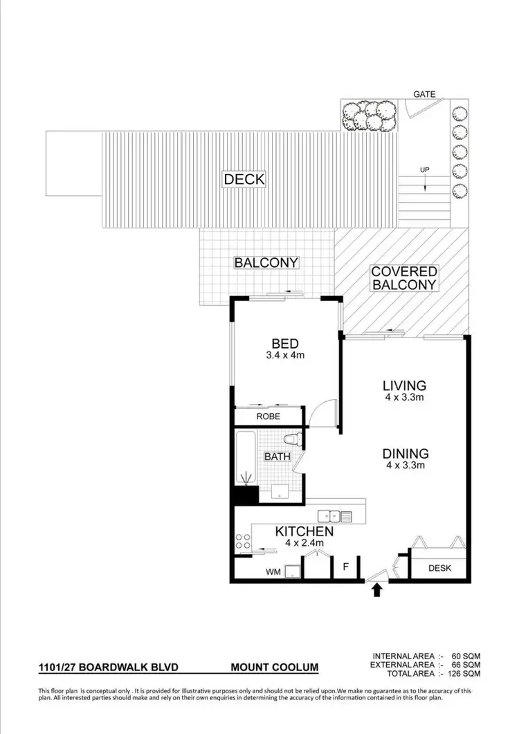 Floorplan of Homely unit listing, 1101/27 Boardwalk Boulevard, Mount Coolum QLD 4573