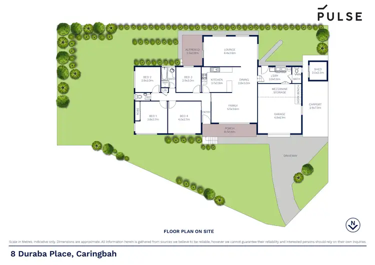 Floorplan of Homely house listing, 8 Duraba Place, Caringbah NSW 2229