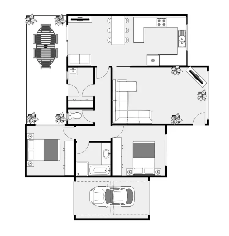 Floorplan of Homely townhouse listing, 215 Woodham Avenue, Mildura VIC 3500