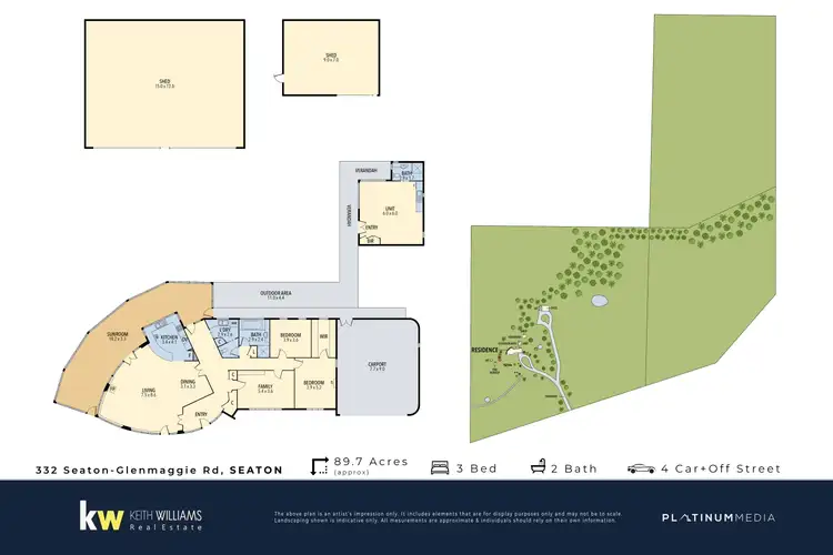 Floorplan of Homely rural property listing, 332 Seaton-Glenmaggie Road, Seaton VIC 3858