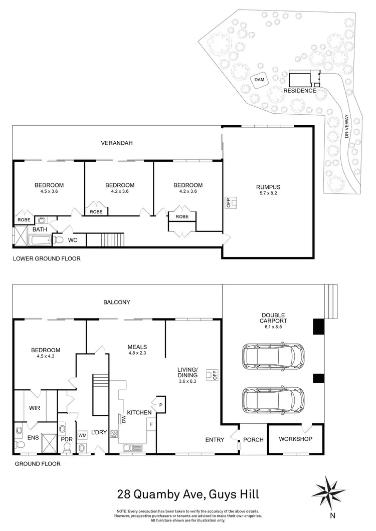 Floorplan of Homely house listing, 28 Quamby Avenue, Guys Hill VIC 3807