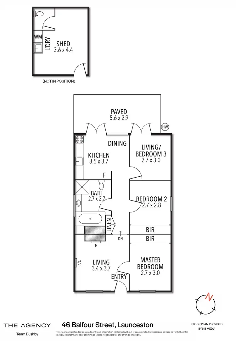 Floorplan of Homely house listing, 46 Balfour Street, Launceston TAS 7250