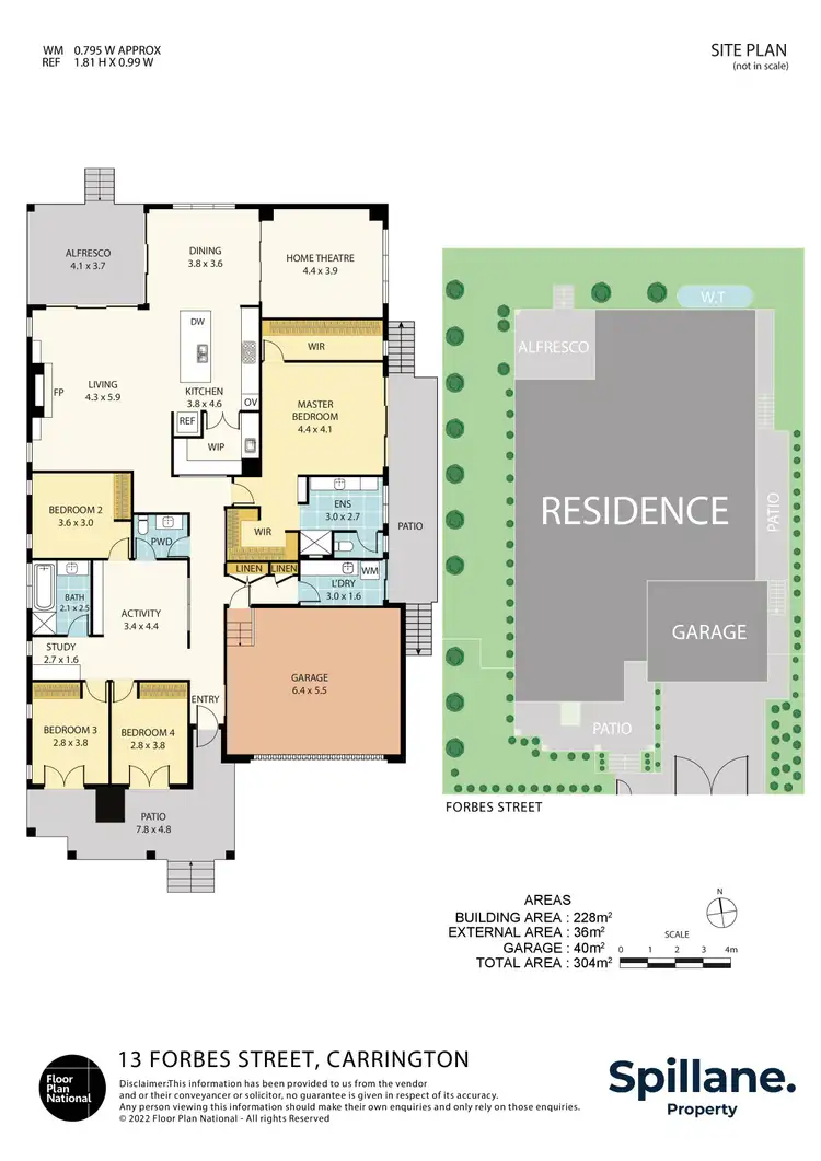 Floorplan of Homely house listing, 13 Forbes Street, Carrington NSW 2294