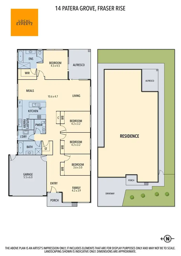 Floorplan of Homely house listing, 14 Patera Grove, Fraser Rise VIC 3336