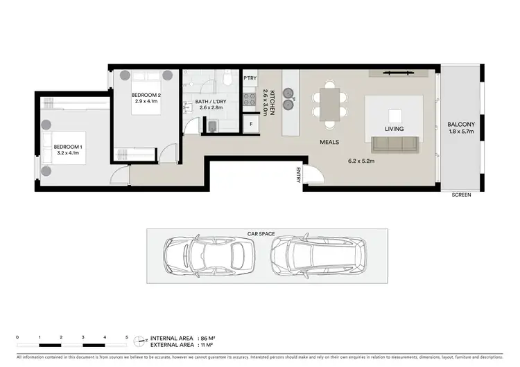 Floorplan of Homely apartment listing, 5/185 Francis Street, Yarraville VIC 3013