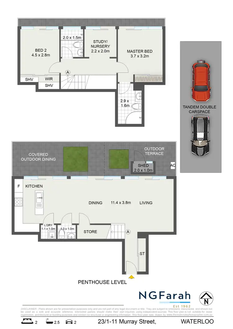 Floorplan of Homely apartment listing, 23/1-11 Murray Street, Waterloo NSW 2017