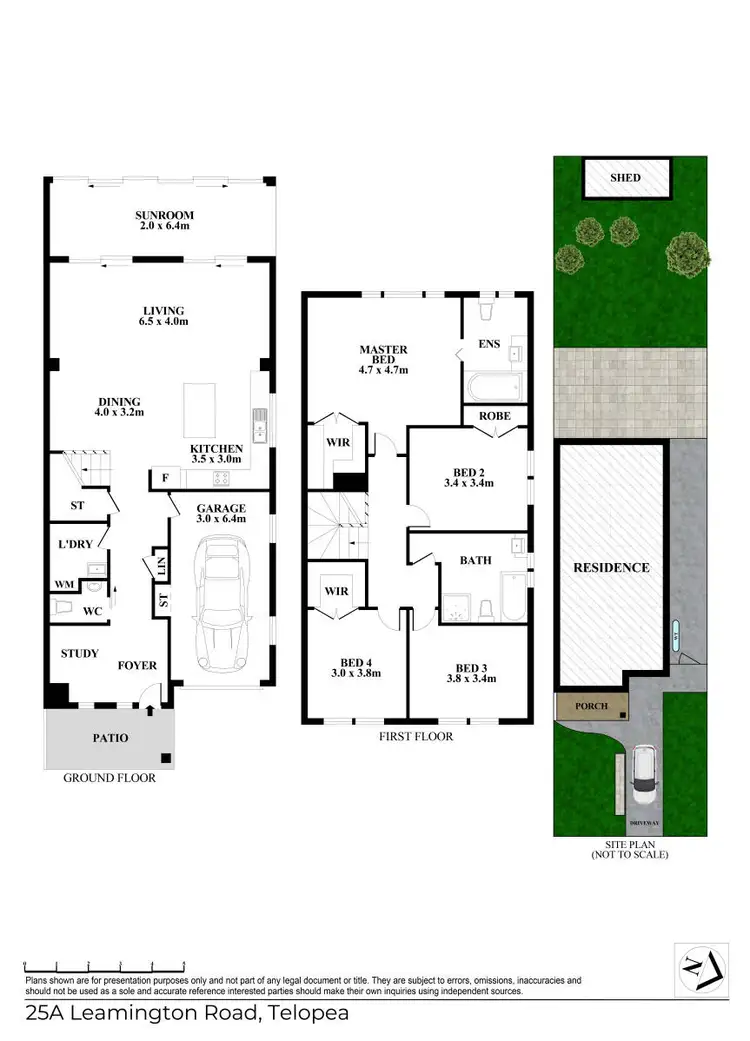 Floorplan of Homely semi-detached listing, 25A Leamington Road, Telopea NSW 2117
