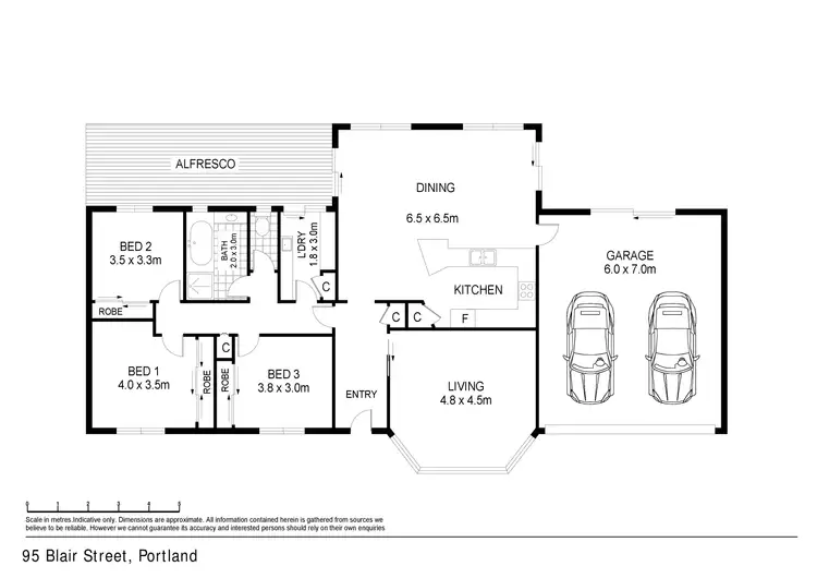 Floorplan of Homely house listing, 95 Blair Street, Portland VIC 3305