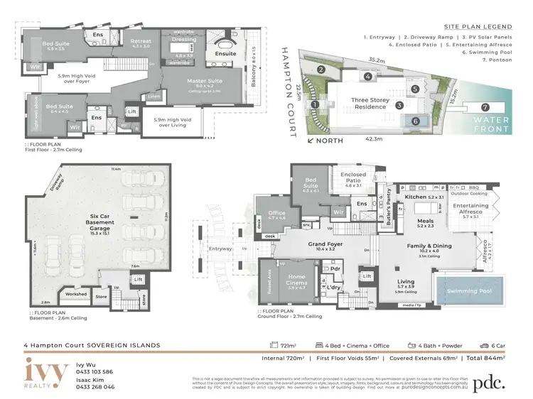 Floorplan of Homely house listing, 4 Hampton Court, Sovereign Islands QLD 4216