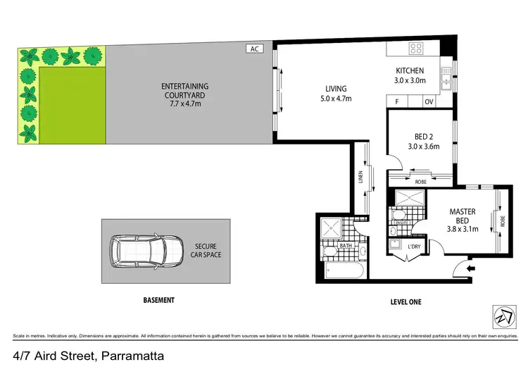 Floorplan of Homely apartment listing, 4/7 Aird Street, Parramatta NSW 2150