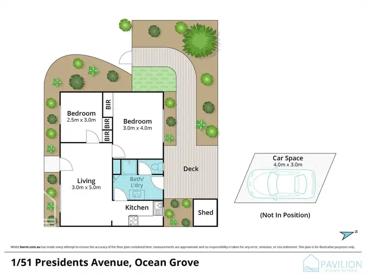 Floorplan of Homely unit listing, 1/51 Presidents Avenue, Ocean Grove VIC 3226