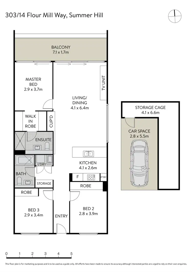 Floorplan of Homely apartment listing, 303/14 Flour Mill Way, Summer Hill NSW 2130