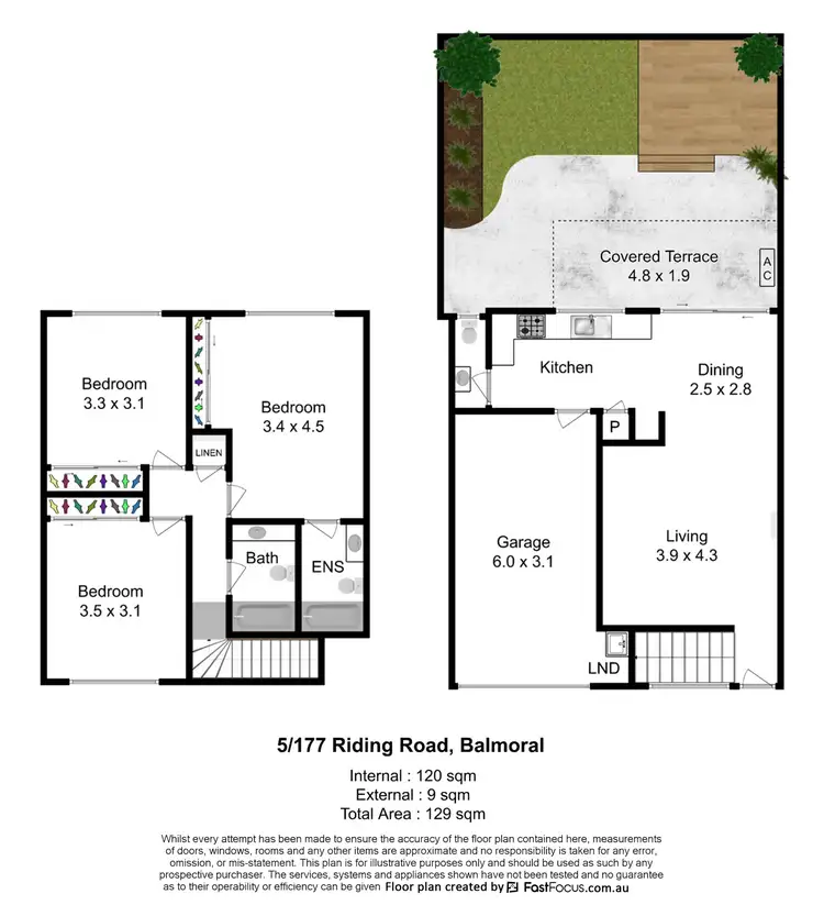Floorplan of Homely townhouse listing, 5/177 Riding Road, Balmoral QLD 4171