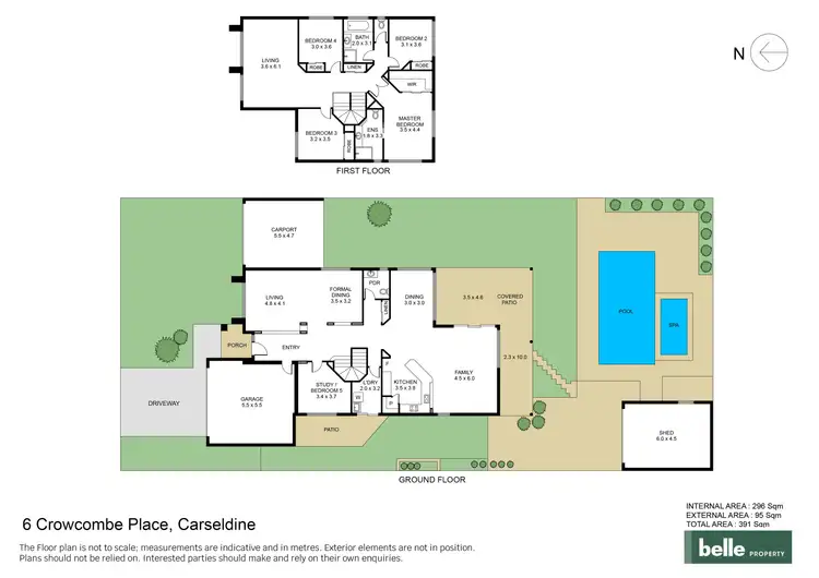 Floorplan of Homely house listing, 6 Crowcombe Place, Carseldine QLD 4034