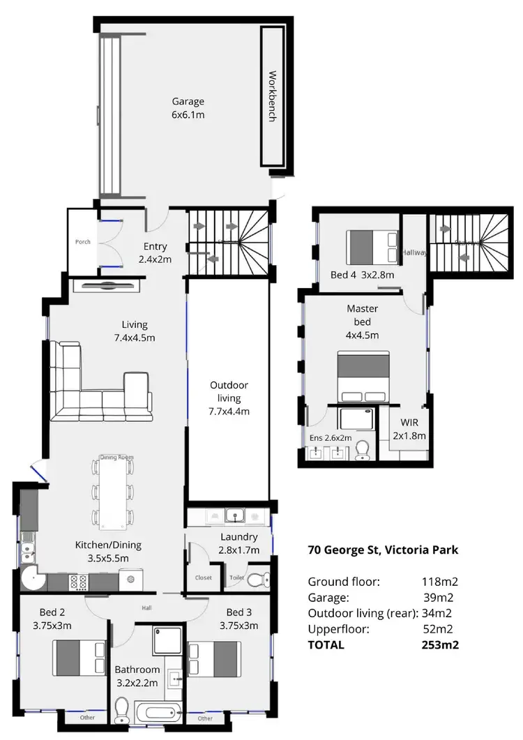 Floorplan of Homely house listing, 70 George Street, Victoria Park WA 6100