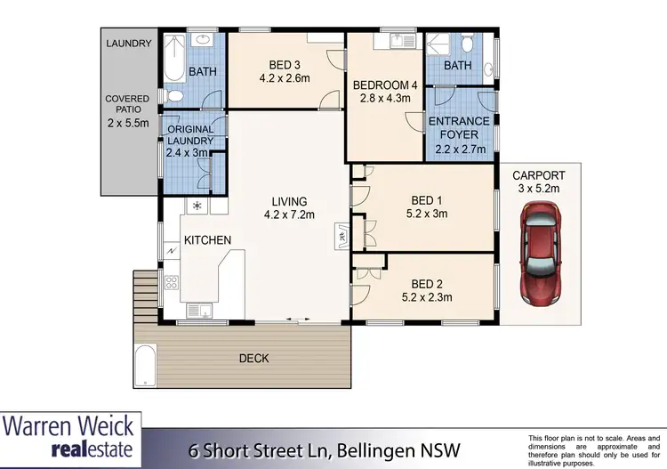 Floorplan of Homely house listing, 6 Short Street Lane, Bellingen NSW 2454