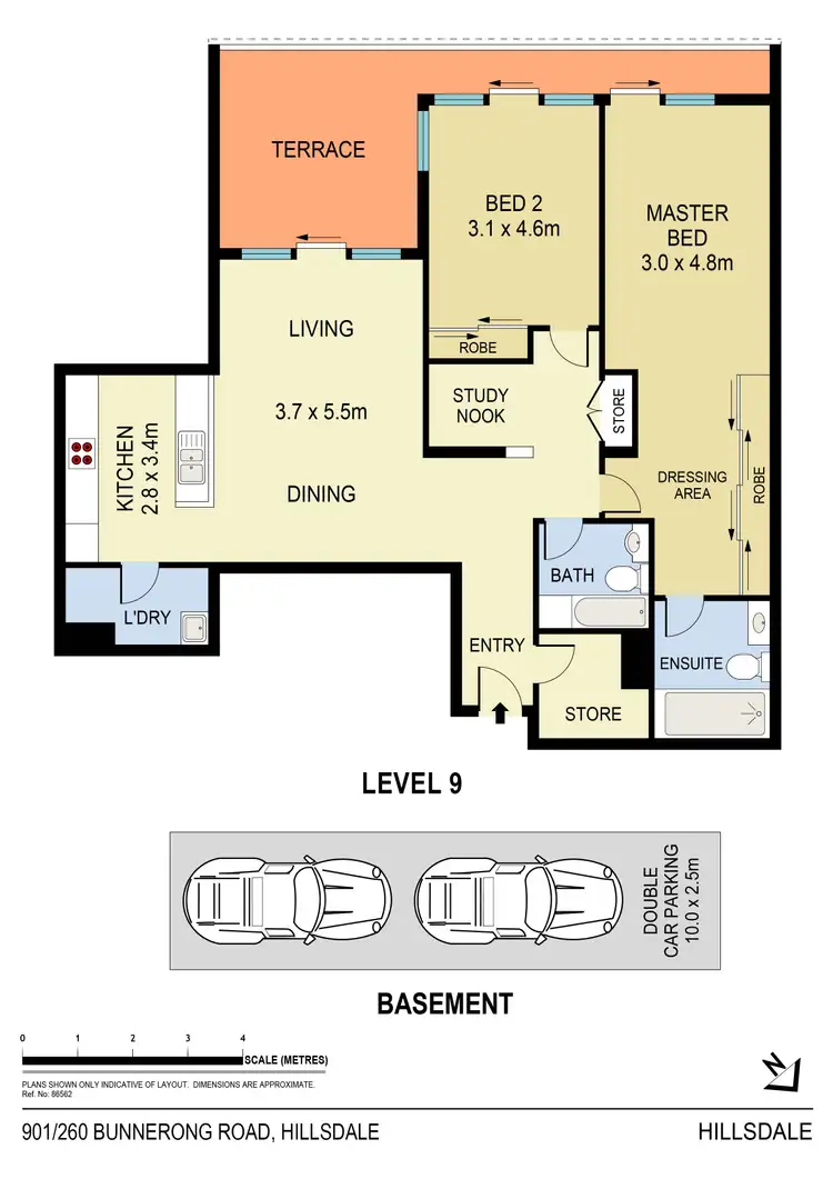 Floorplan of Homely apartment listing, 901/260 Bunnerong Road, Hillsdale NSW 2036