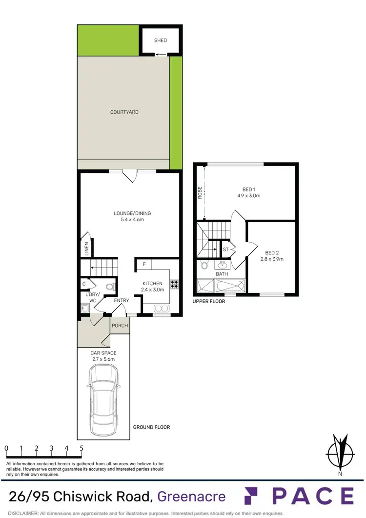 Floorplan of Homely townhouse listing, 26/95 Chiswick Road, Greenacre NSW 2190