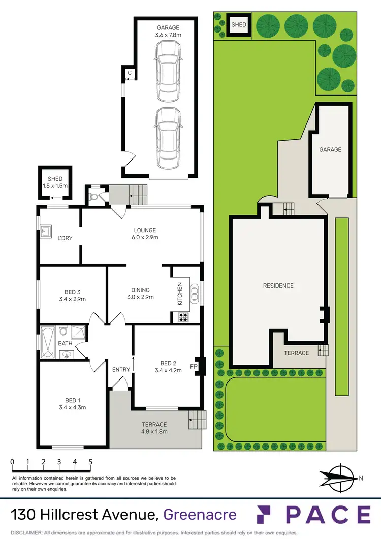 Floorplan of Homely house listing, 130 Hillcrest Avenue, Greenacre NSW 2190
