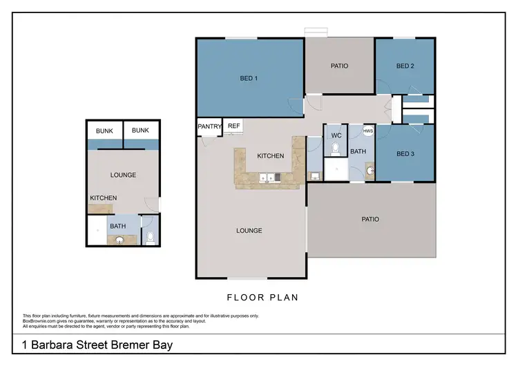 Floorplan of Homely house listing, 1 Barbara Street, Bremer Bay WA 6338