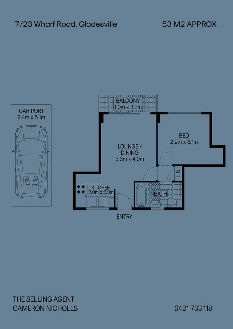 Floorplan of Homely apartment listing, 7/23 Wharf Road, Gladesville NSW 2111