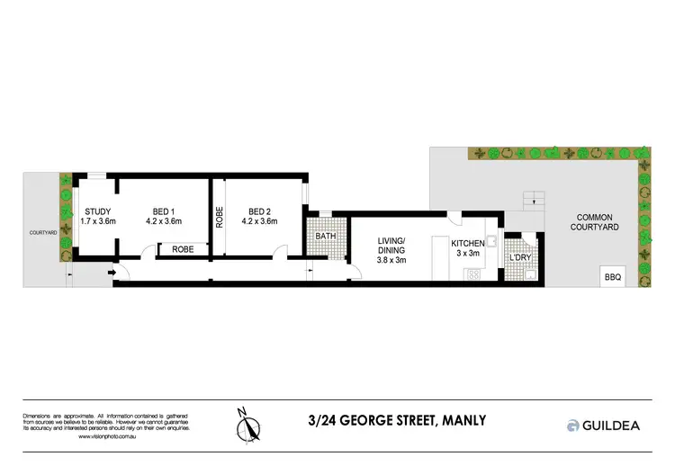 Floorplan of Homely apartment listing, 3/24 George Street, Manly NSW 2095
