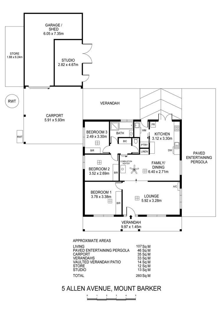 Floorplan of Homely house listing, 5 Allen Avenue, Mount Barker SA 5251