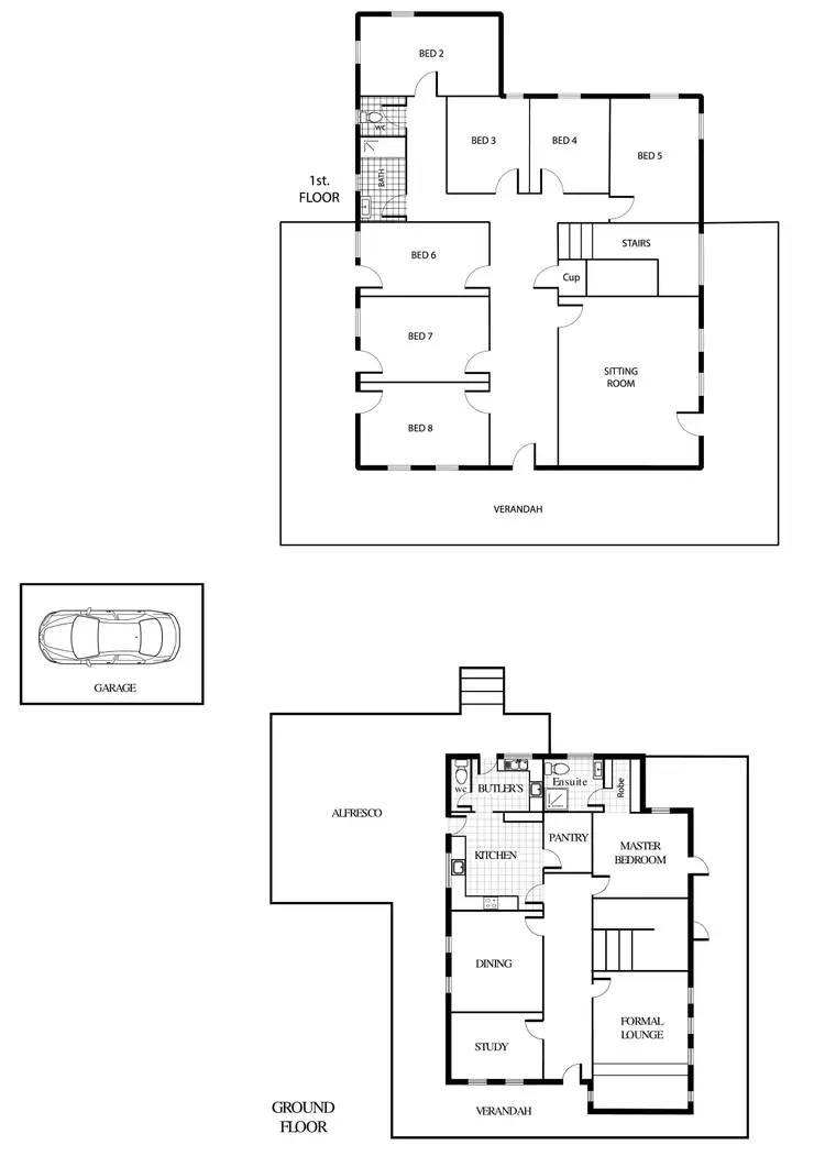 Floorplan of Homely house listing, TheConvent Wombat Street, Gunning NSW 2581